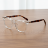 Faith Clear Lens Glasses - Clear Rectangle TR90 Frame - Lifestyle Shot Faith Clear Lens Glasses - Clear Rectangle TR90 Frame - Lifestyle Shot