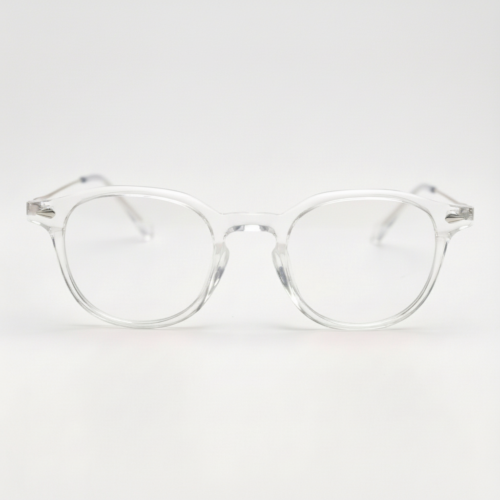 Lora Clear Clear Lens Glasses Front View Lora Clear Clear Lens Glasses Front View