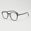 Nina Clear Lens Glasses - Black Square TR90 Frame - Side View Nina Clear Lens Glasses - Black Square TR90 Frame - Side View